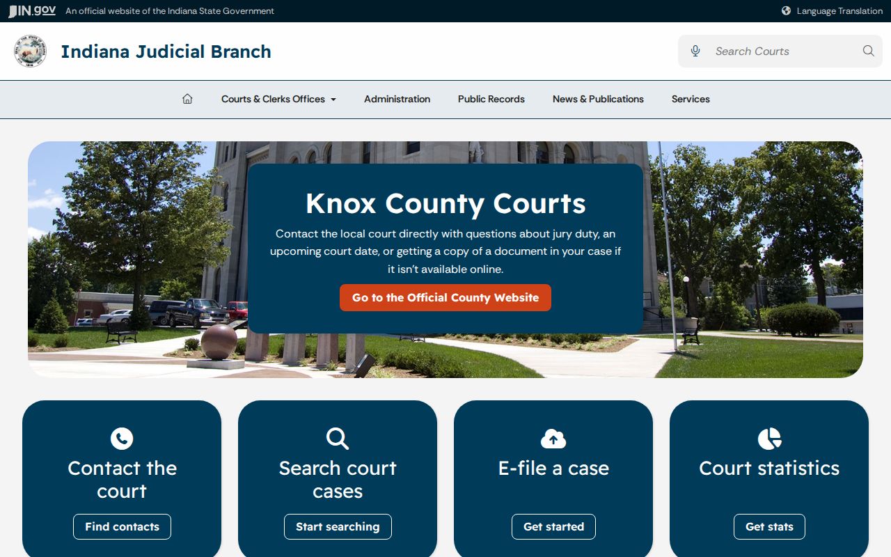 Knox County bench warrant judicial district directory