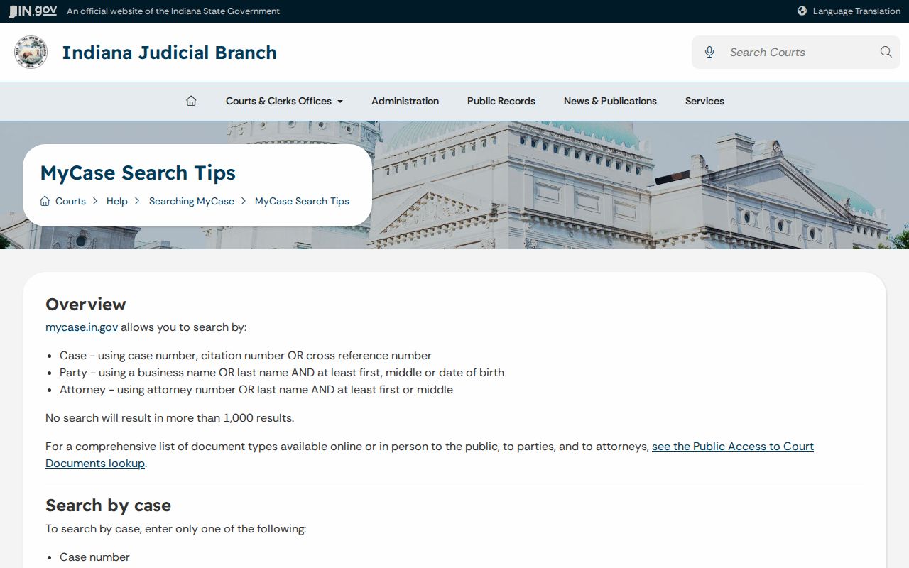 Knox County warrant search tips in MyCase